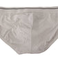 Elegant Striped Waist Logo Briefs