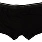 Elegant Black Boxer Brief with Logo Waistband