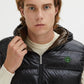 Black Nylon Men Reversible Vest