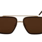 Elegant Gold-Black Gradient Men's Sunglasses
