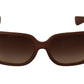 Chic Rectangular Brown Gradient Sunglasses