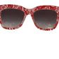 Sicilian Lace-Inspired Red Sunglasses