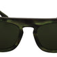 Elegant Green Acetate Men's Sunglasses