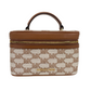 Jet Set Medium Luggage Jacquard Canvas Zip Trunk Crossbody Handbag