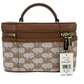 Jet Set Medium Luggage Jacquard Canvas Zip Trunk Crossbody Handbag