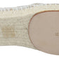 Elegant Beige Espadrilles Flat Shoes