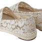 Elegant Beige Espadrilles Flat Shoes