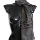 Elegant Gray Silk Floral Wrap