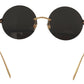Elegant Gold-Toned Metal Sunglasses