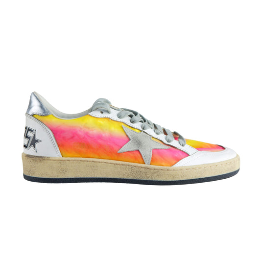 Multicolor Calfskin Sneakers with Silver Accents