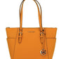 Charlotte Large Honeycomb Leather Top Zip Tote Handbag Purse