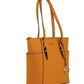 Charlotte Large Honeycomb Leather Top Zip Tote Handbag Purse