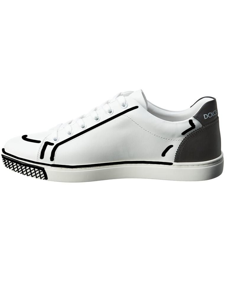 White Calfskin Men Sneaker