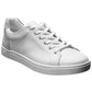 Elegant White Calfskin Sneakers for Men