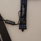 Elegant Black Silk Bow Tie with Unique Metal Clasp