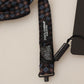 Elegant Black Silk Bow Tie with Unique Metal Clasp