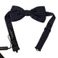 Elegant Dark Blue Silk Bow Tie