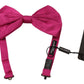 Elegant Pink Silk Bow Tie
