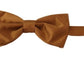 Elegant Silk Brown Bow Tie