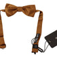 Elegant Silk Brown Bow Tie