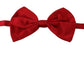 Elegant Red Silk Bow Tie