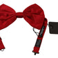 Elegant Red Silk Bow Tie