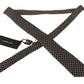 Elegant Patterned Black Silk Tie