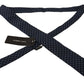Elegant Silk Necktie in Dark Blue