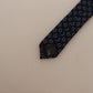 Elegant Silk Necktie in Dark Blue
