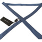 Elegant Silk Patterned Blue Tie