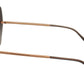 Elegant Gold-Tinted UV Protection Sunglasses