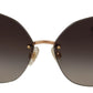 Elegant Gold-Tinted UV Protection Sunglasses