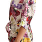 Elegant Silk Floral Pajama-Style Blouse