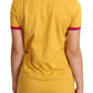 Elegant Yellow Ocher Crewneck Tee