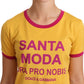 Elegant Yellow Ocher Crewneck Tee