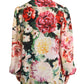 Elegant Floral Silk Ascot Blouse