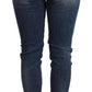 Elegant Slim-Fit Distressed Skinny Jeans