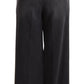 Elegant Wide Leg Gray Wash Denim