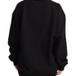Crystal Logo Embellished Cotton Sweatshirt