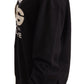 Crystal Logo Embellished Cotton Sweatshirt