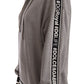 Chic Hashtag Print Gray Cotton Hoodie