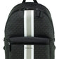 Cooper Large Black Signature Varsity Stripe Backpack Bag Bookbag