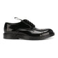 Black Calfskin Men Derby Shoe