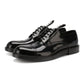 Black Calfskin Men Derby Shoe