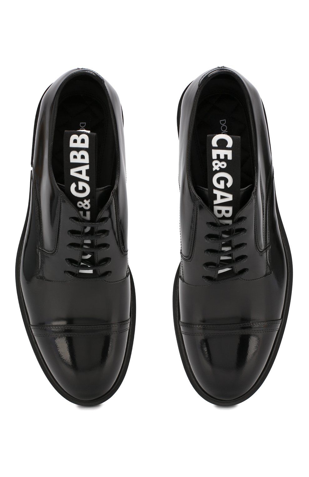 Black Calfskin Men Derby Shoe