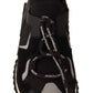 Sleek Black Knit Lace-up Sneakers