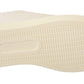 Elegant White Leather Low-Top Sneakers