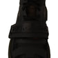 Elegant Black Leather Casual Boots