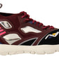 Multicolor Leather Low Top Sock Sneakers