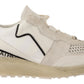 Chic White Low Top Leather Sneakers